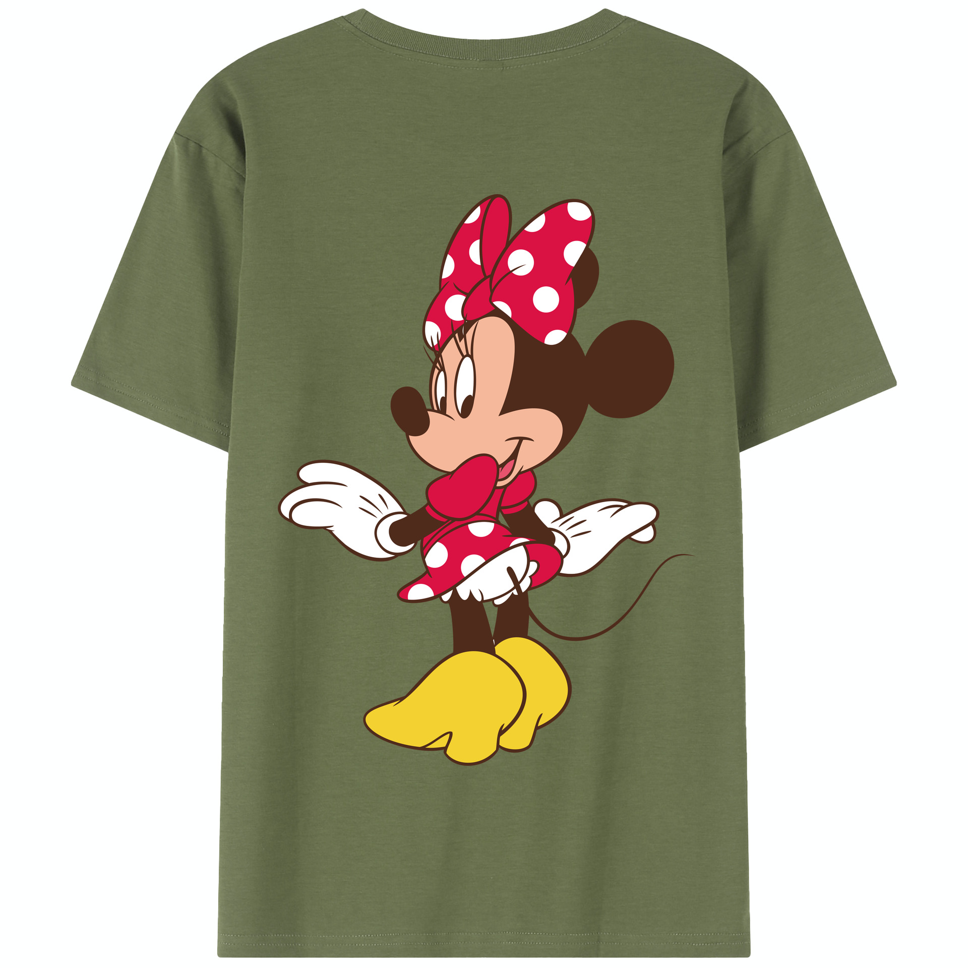 （画像用） ミッキーマウス Mickey Mouse 綿100％半袖Tシャツ（背面プリント）